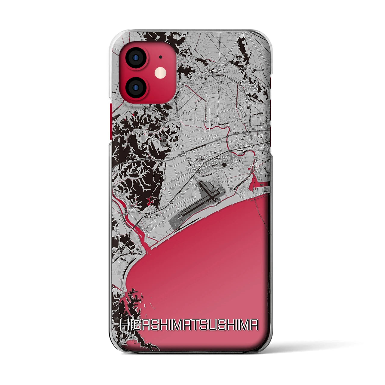 【東松島(宮城県)】地図柄iPhoneケース(クリアタイプ)