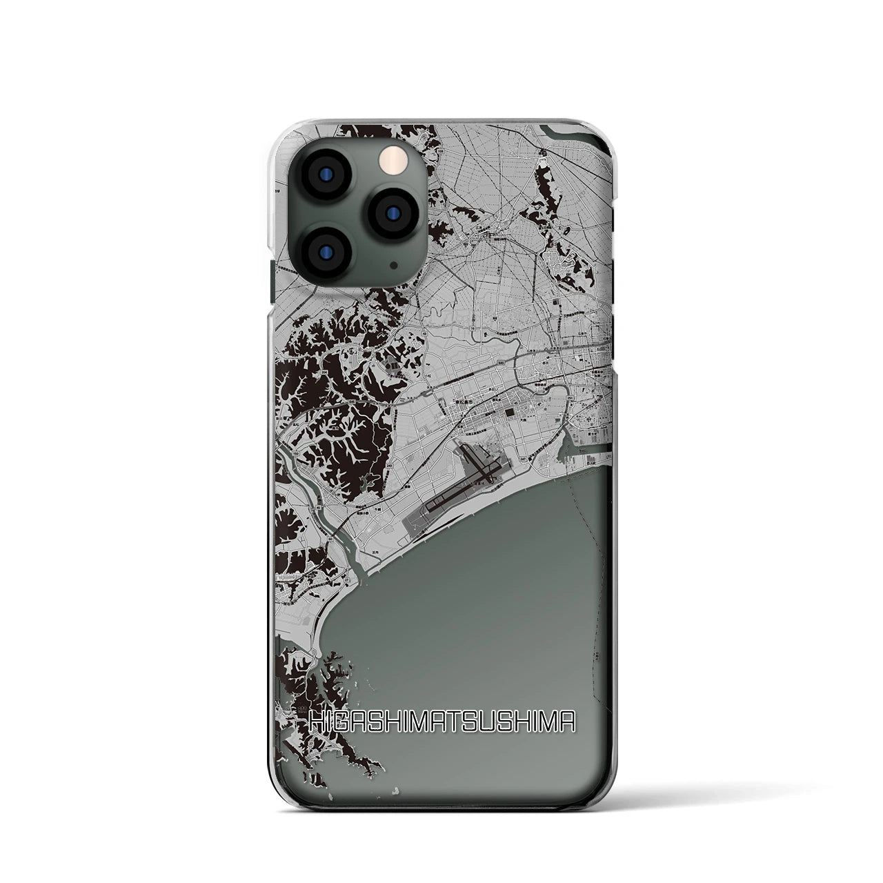 【東松島(宮城県)】地図柄iPhoneケース(クリアタイプ)