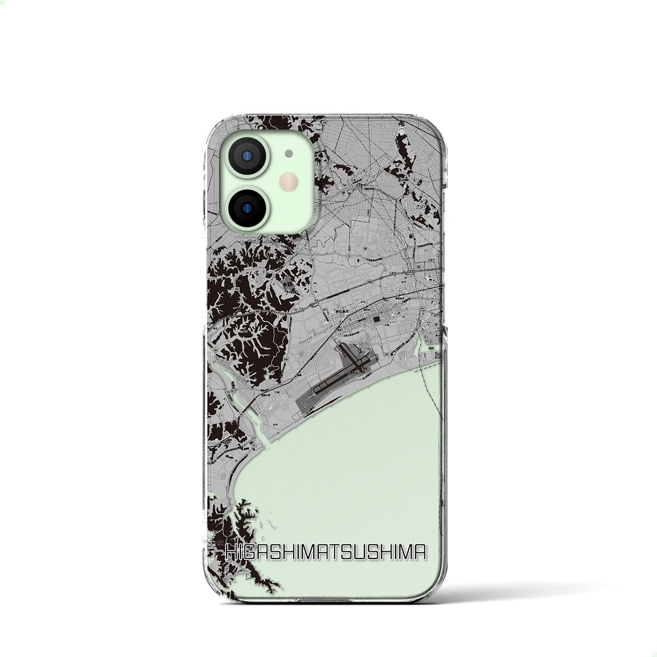 【東松島(宮城県)】地図柄iPhoneケース(クリアタイプ)