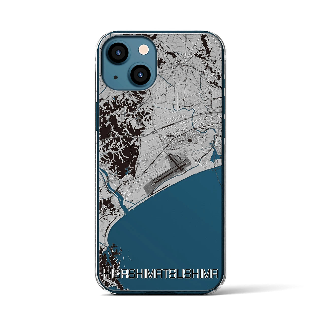 【東松島(宮城県)】地図柄iPhoneケース(クリアタイプ)