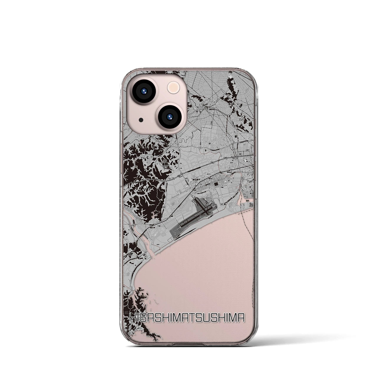 【東松島(宮城県)】地図柄iPhoneケース(クリアタイプ)