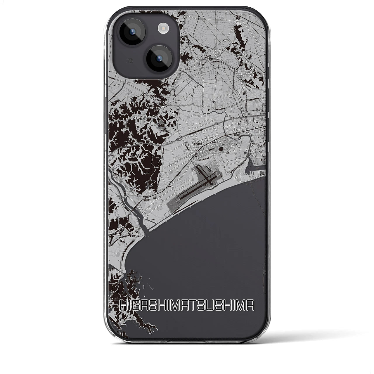 【東松島(宮城県)】地図柄iPhoneケース(クリアタイプ)