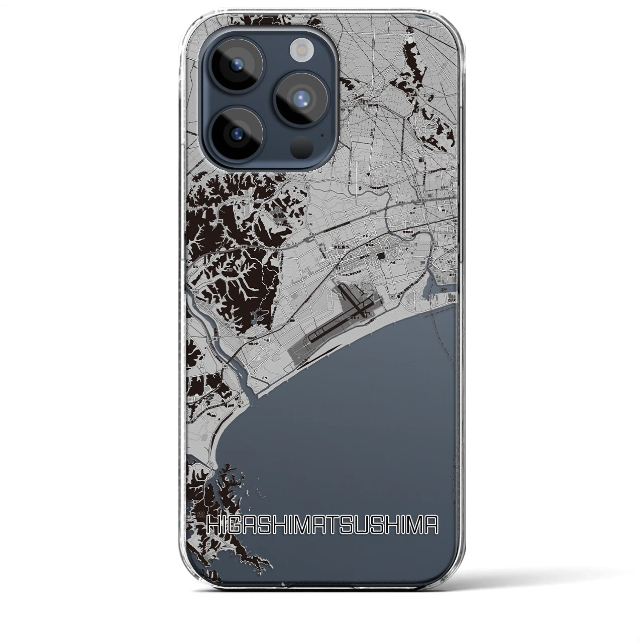 【東松島(宮城県)】地図柄iPhoneケース(クリアタイプ)