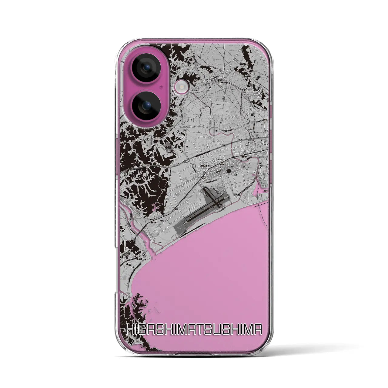 【東松島(宮城県)】地図柄iPhoneケース(クリアタイプ)