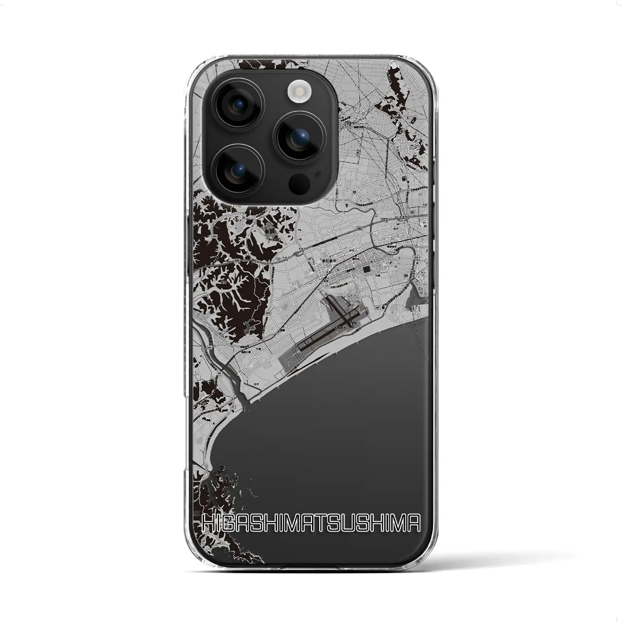 【東松島(宮城県)】地図柄iPhoneケース(クリアタイプ)