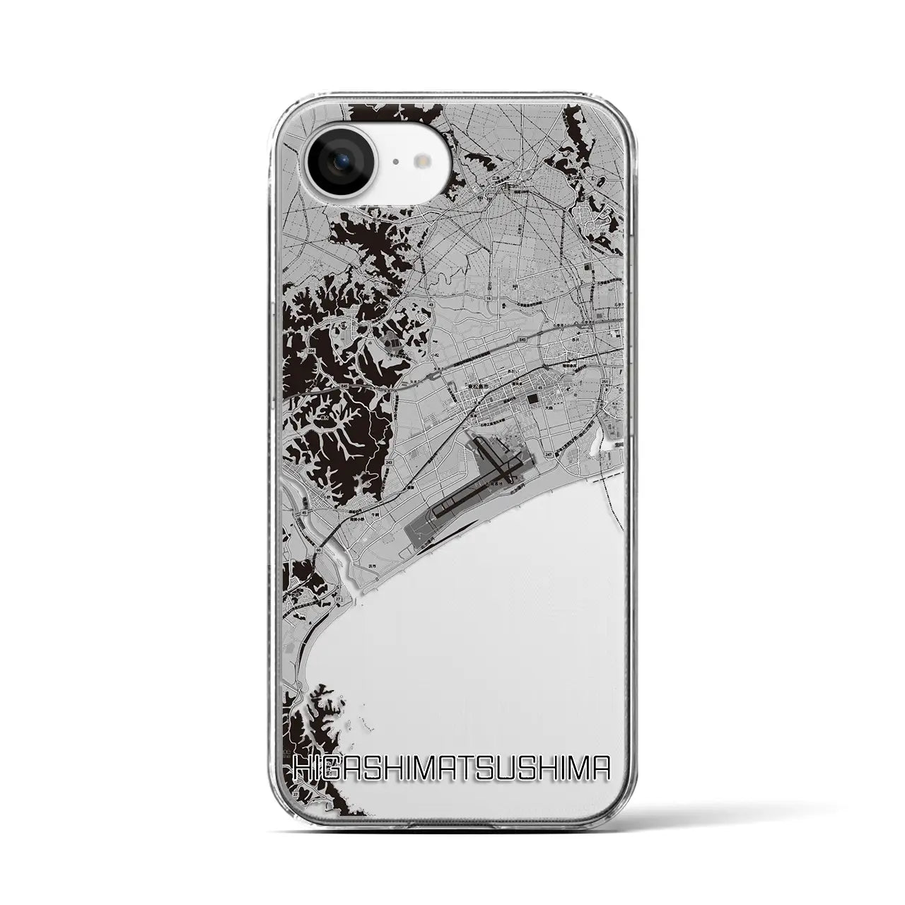 【東松島(宮城県)】地図柄iPhoneケース(クリアタイプ)