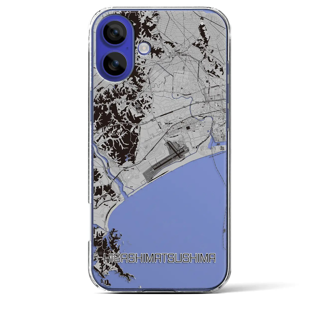 【東松島(宮城県)】地図柄iPhoneケース(クリアタイプ)