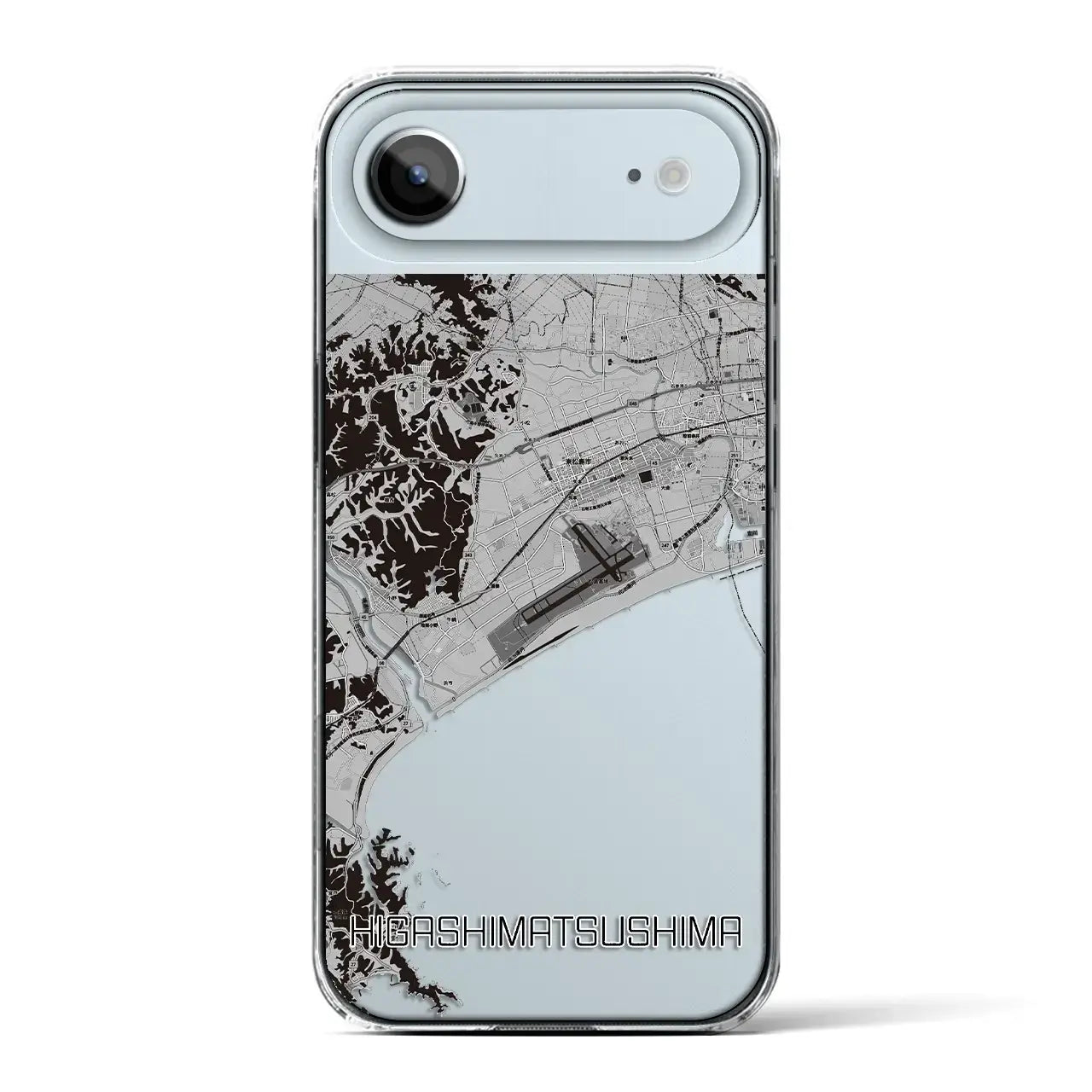 【東松島(宮城県)】地図柄iPhoneケース(クリアタイプ)