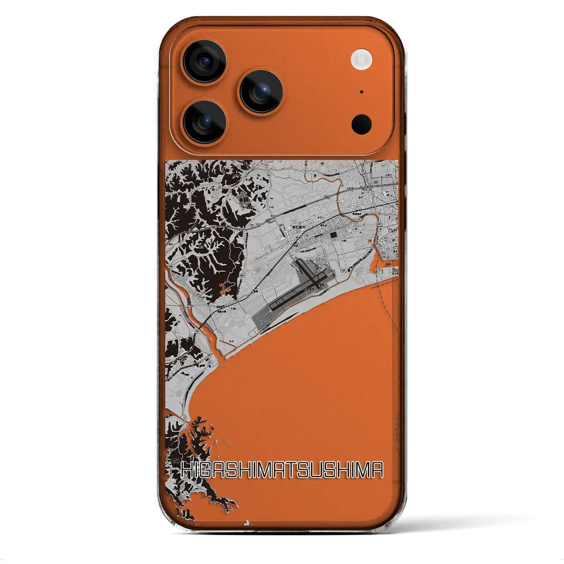 【東松島(宮城県)】地図柄iPhoneケース(クリアタイプ)