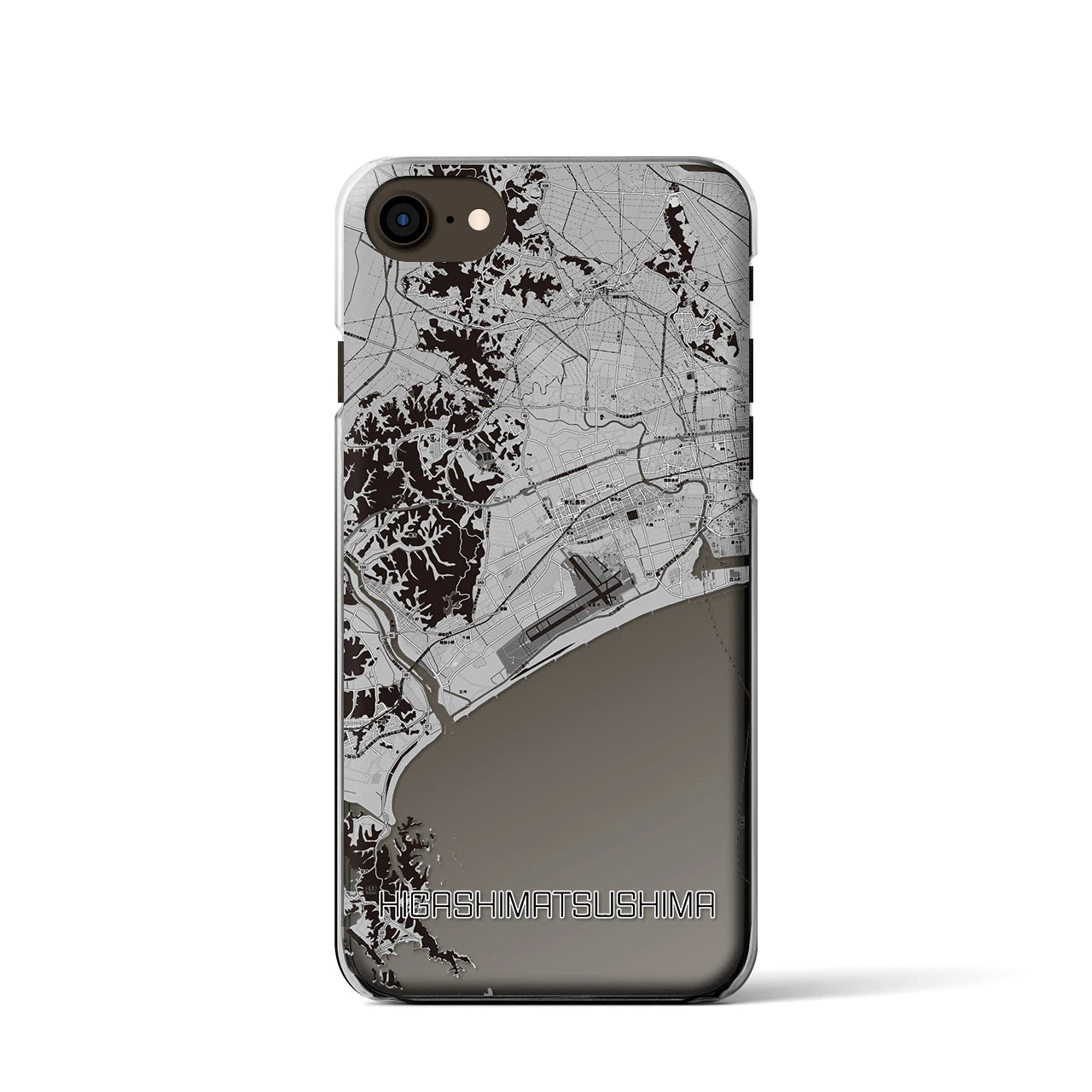 【東松島(宮城県)】地図柄iPhoneケース(クリアタイプ)