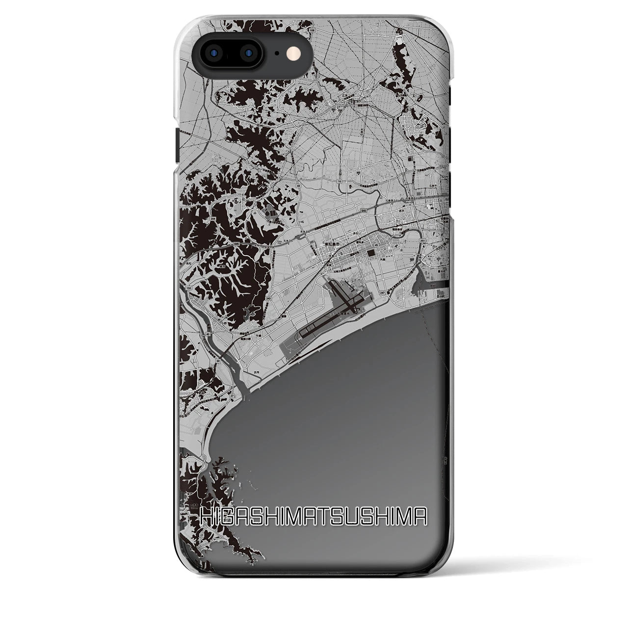 【東松島(宮城県)】地図柄iPhoneケース(クリアタイプ)