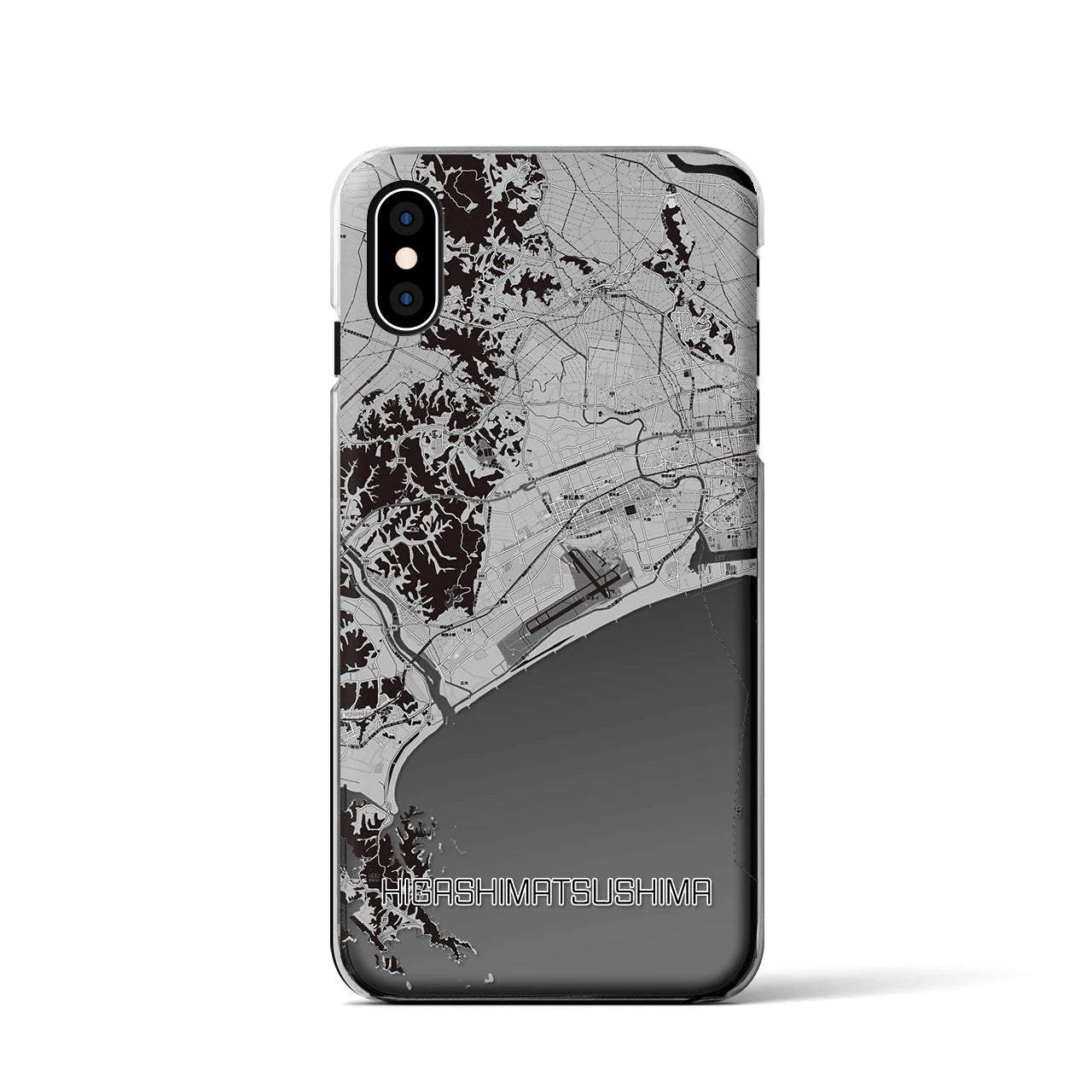 【東松島(宮城県)】地図柄iPhoneケース(クリアタイプ)