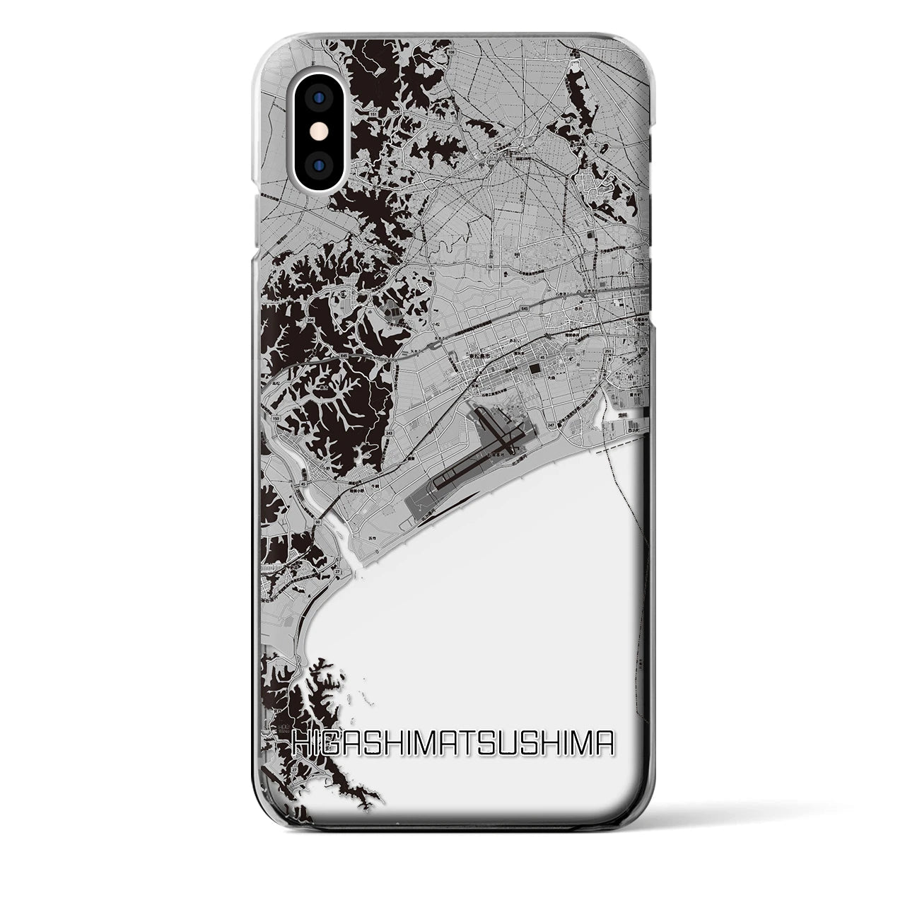 【東松島(宮城県)】地図柄iPhoneケース(クリアタイプ)