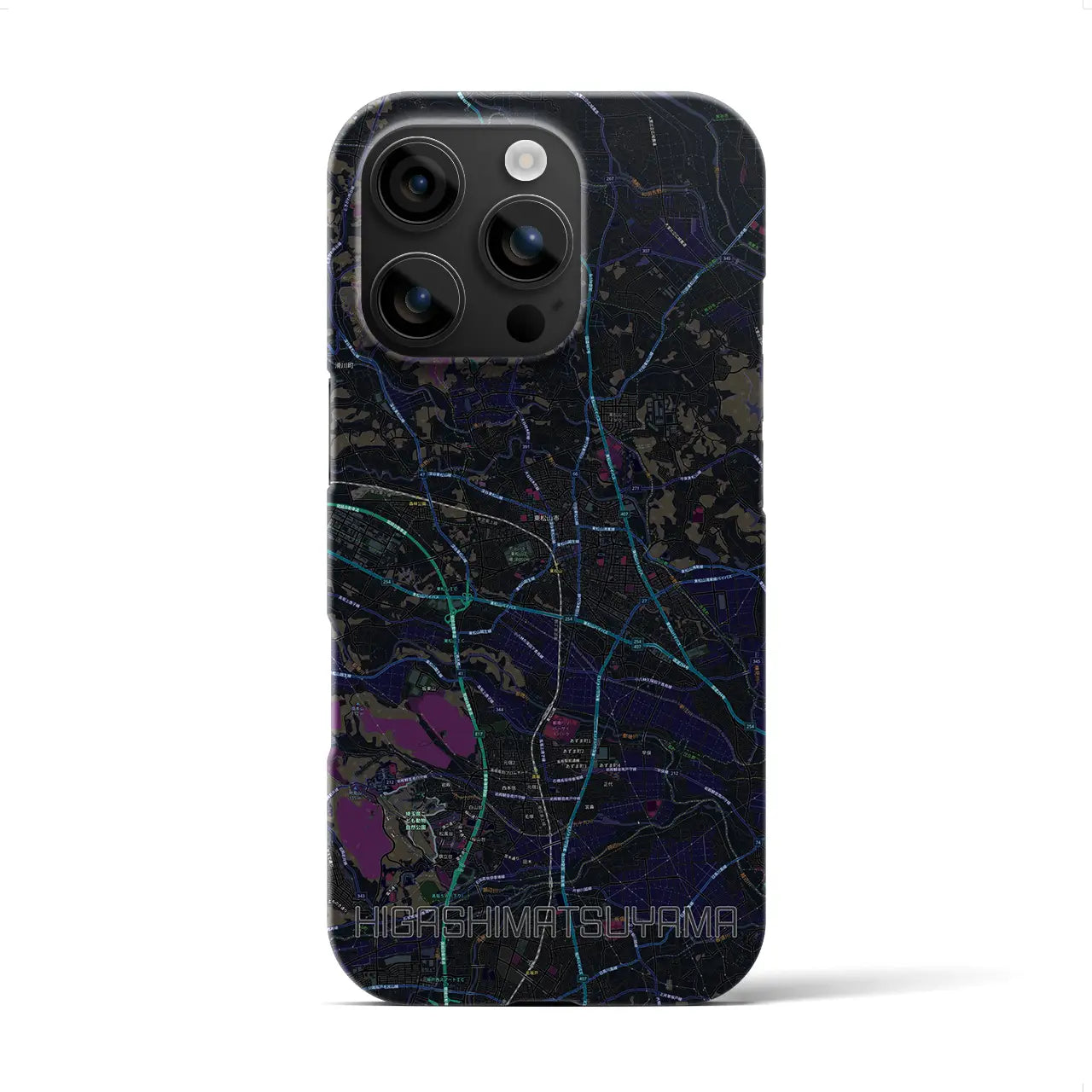 【東松山(埼玉県)】地図柄iPhoneケース(バックカバータイプ)