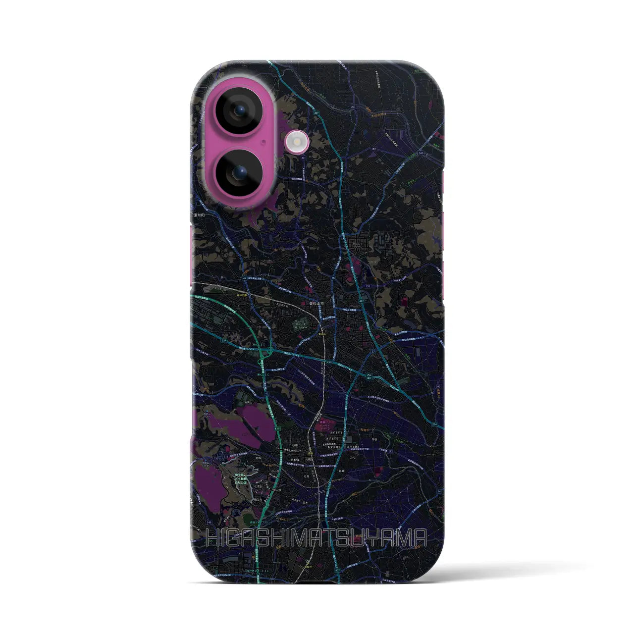 【東松山(埼玉県)】地図柄iPhoneケース(バックカバータイプ)