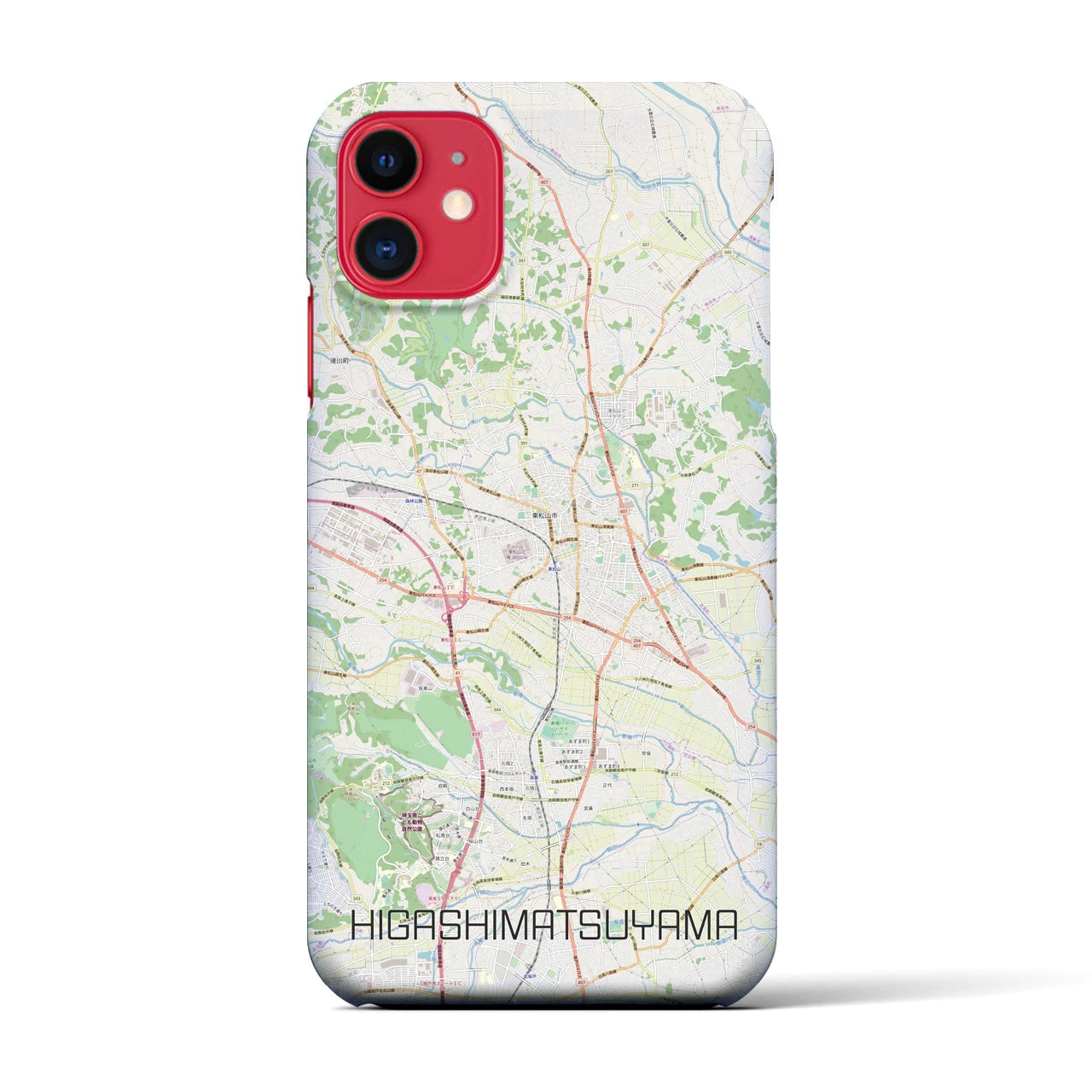 【東松山(埼玉県)】地図柄iPhoneケース(バックカバータイプ)