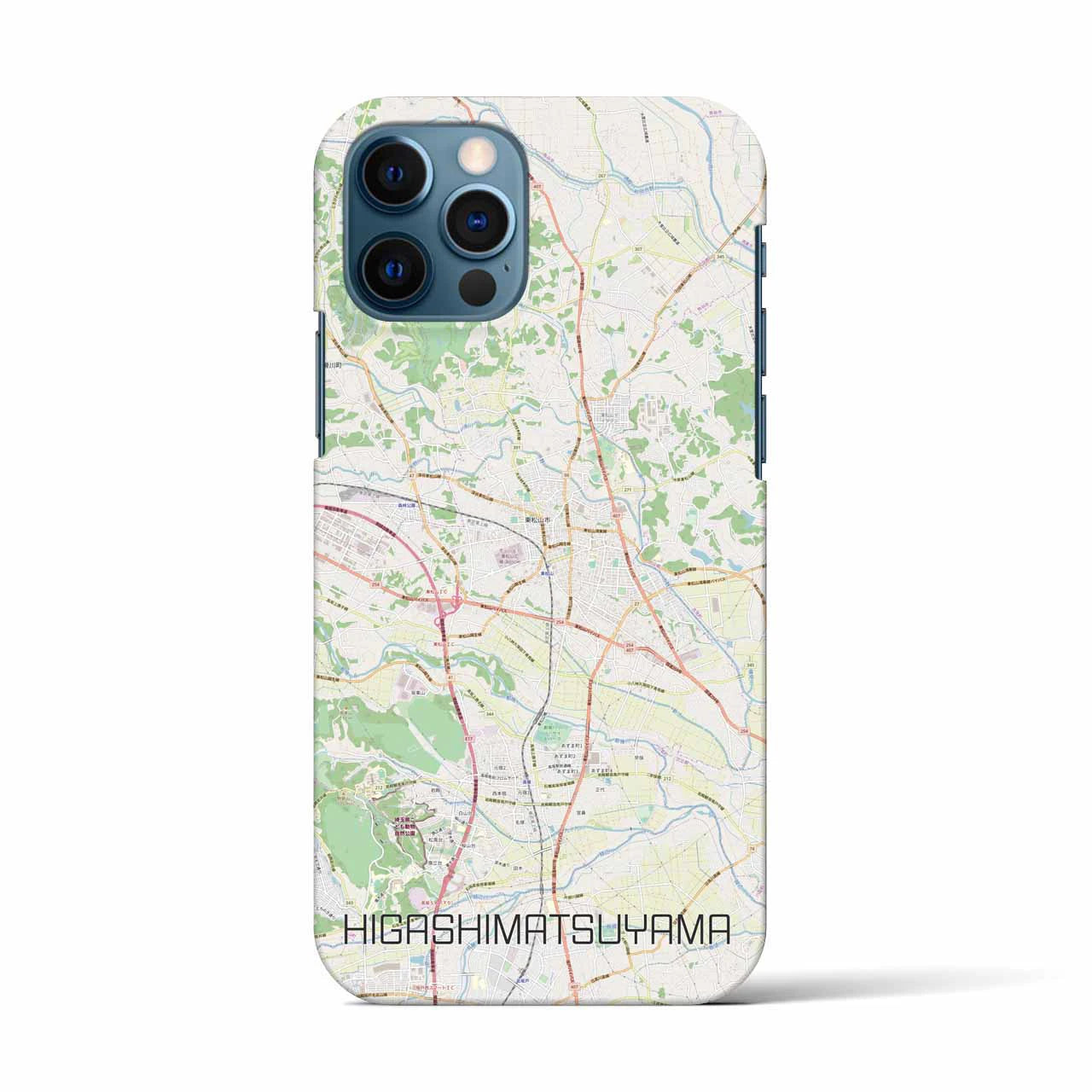 【東松山(埼玉県)】地図柄iPhoneケース(バックカバータイプ)