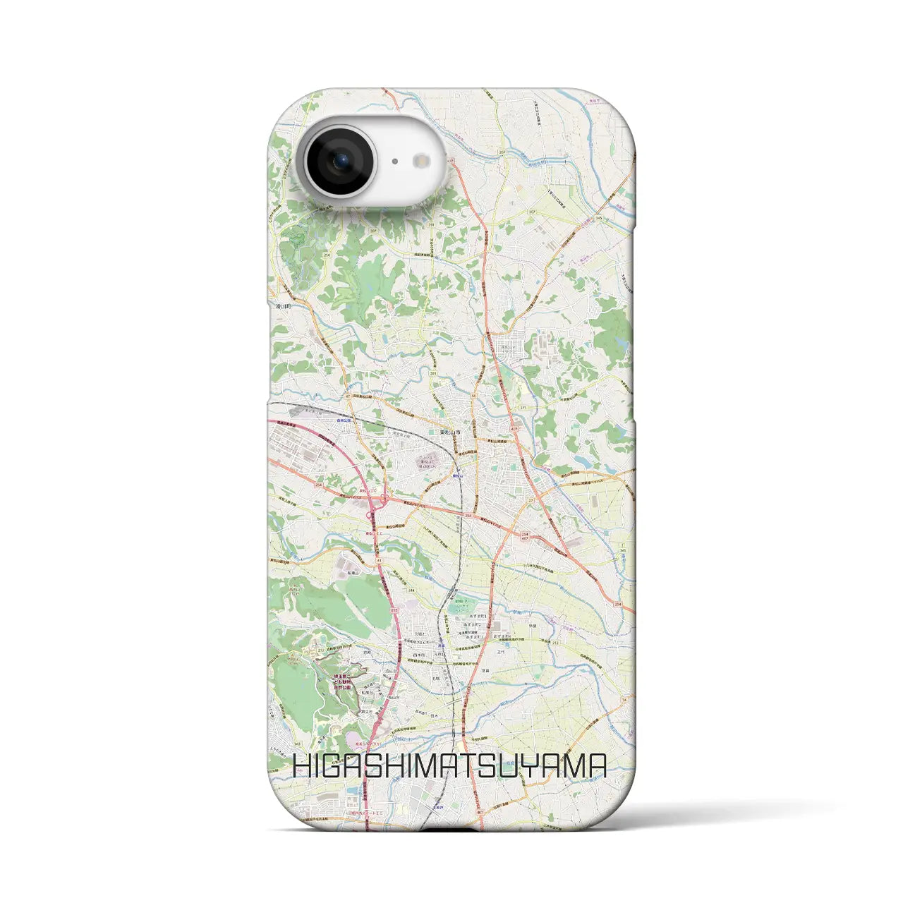 【東松山(埼玉県)】地図柄iPhoneケース(バックカバータイプ)