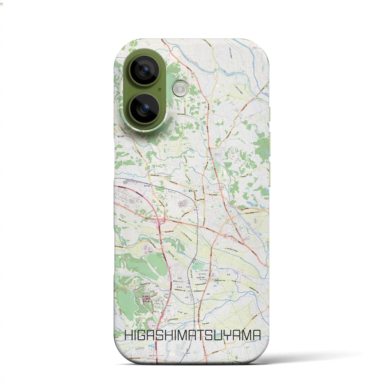 【東松山(埼玉県)】地図柄iPhoneケース(バックカバータイプ)