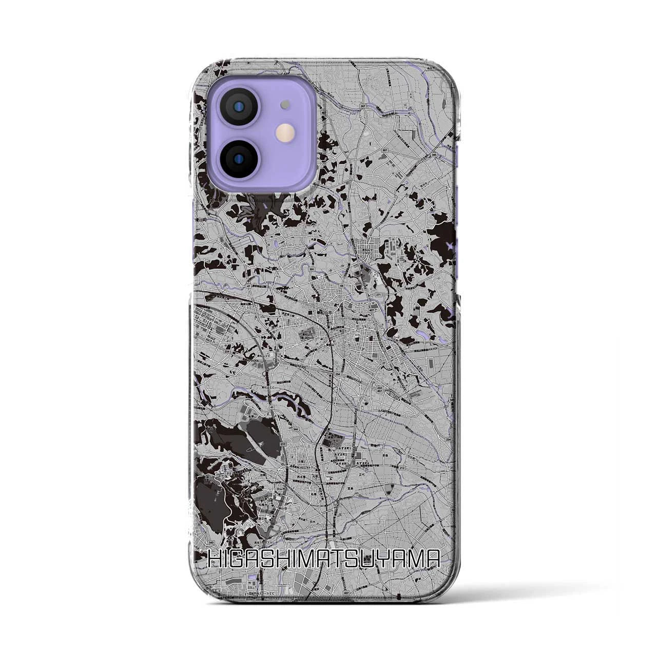 【東松山(埼玉県)】地図柄iPhoneケース(クリアタイプ)