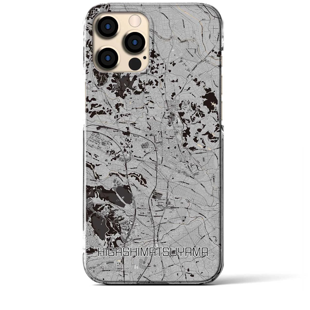 【東松山(埼玉県)】地図柄iPhoneケース(クリアタイプ)