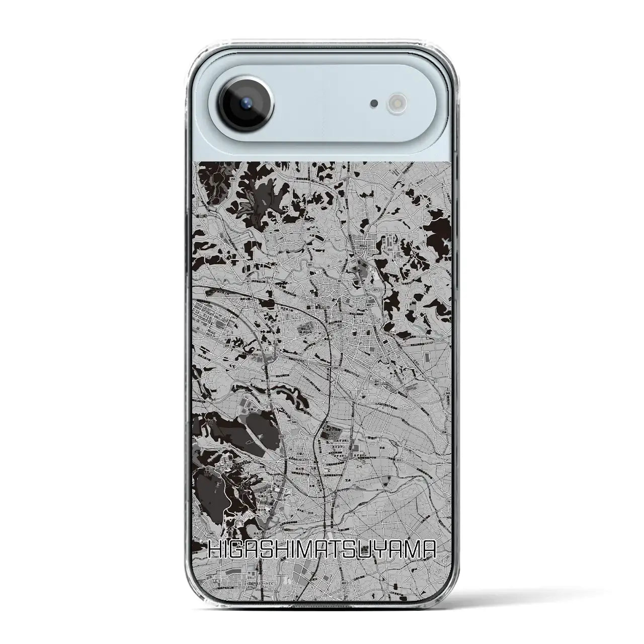 【東松山(埼玉県)】地図柄iPhoneケース(クリアタイプ)