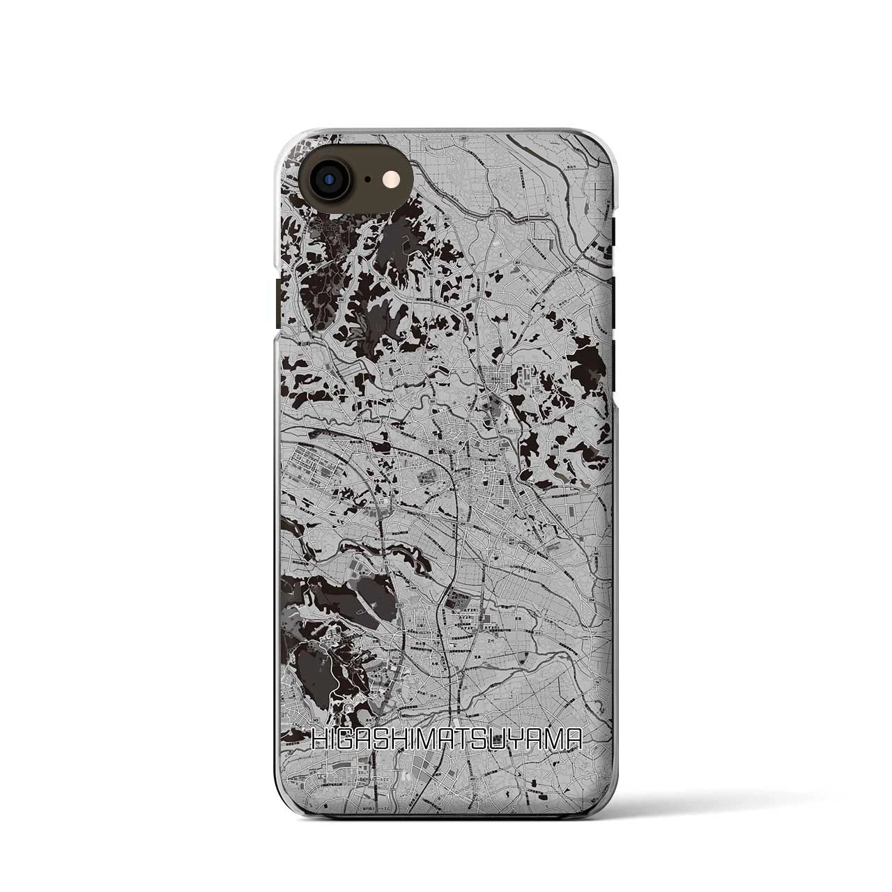 【東松山(埼玉県)】地図柄iPhoneケース(クリアタイプ)