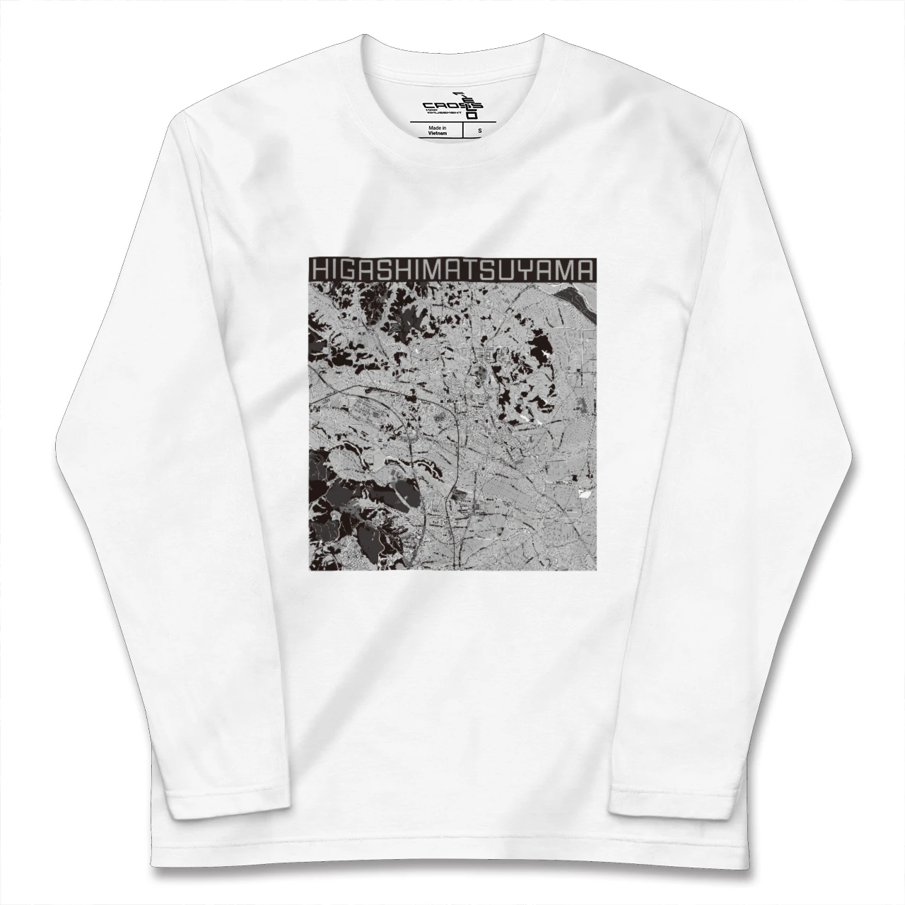 【東松山(埼玉県)】地図柄ロングスリーブTシャツ