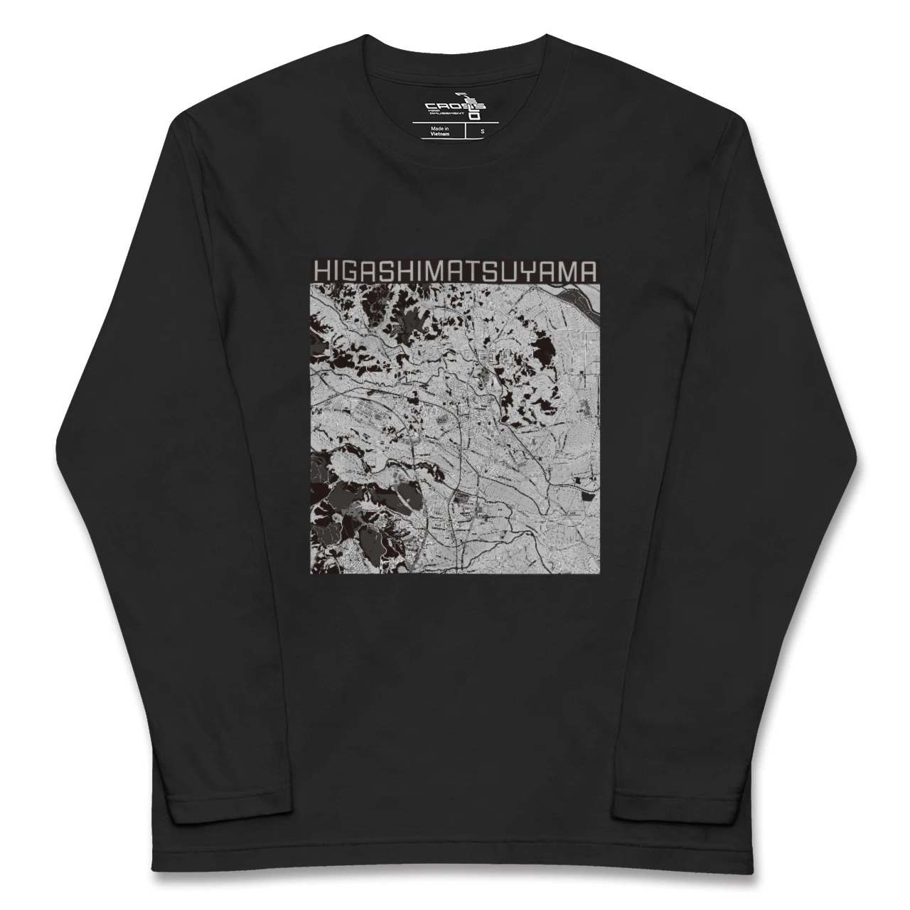 【東松山(埼玉県)】地図柄ロングスリーブTシャツ