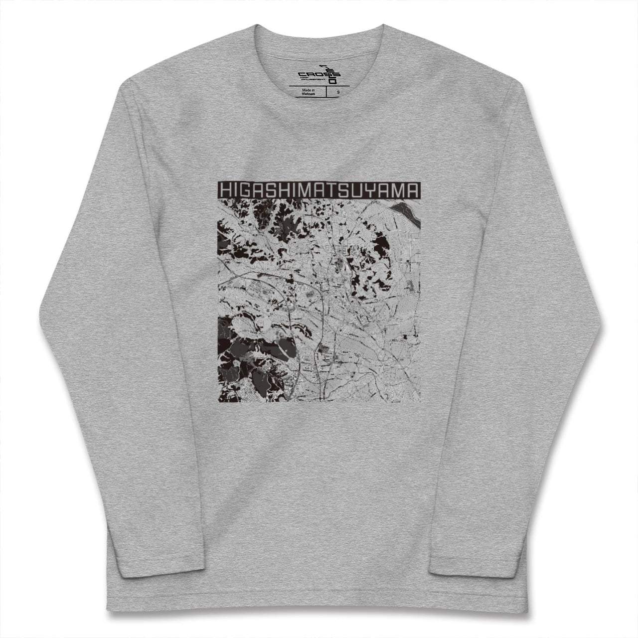 【東松山(埼玉県)】地図柄ロングスリーブTシャツ