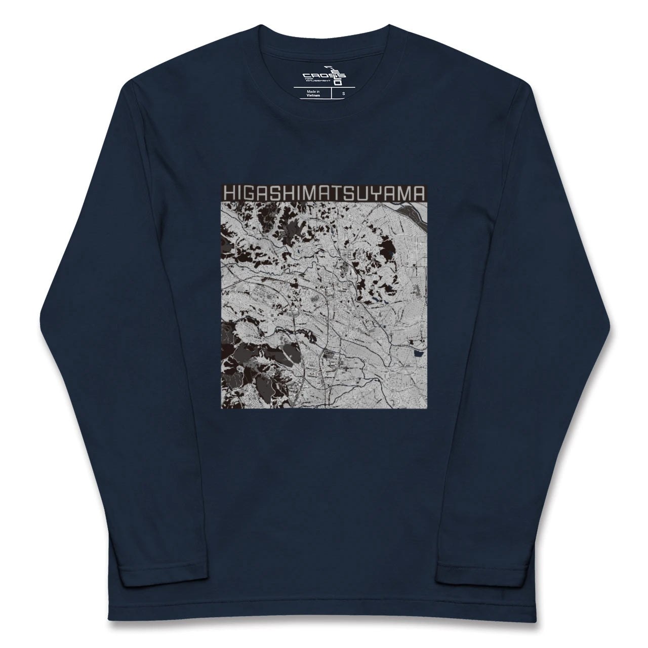 【東松山(埼玉県)】地図柄ロングスリーブTシャツ