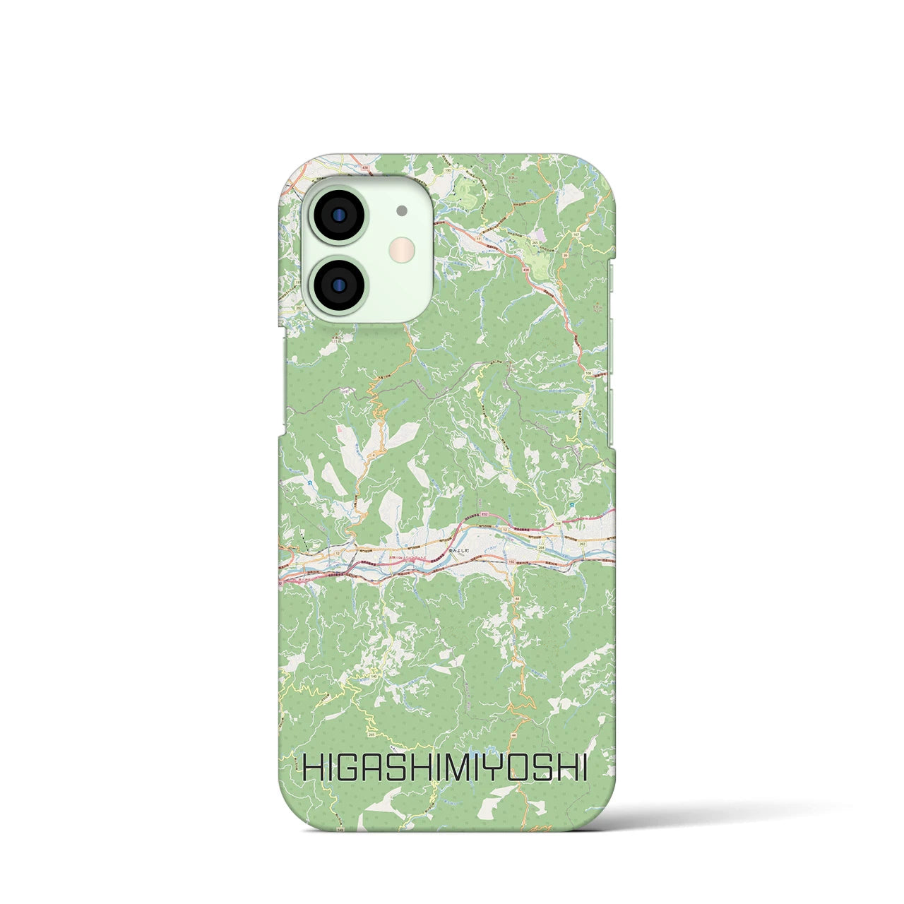 【東みよし(徳島県)】地図柄iPhoneケース(バックカバータイプ)