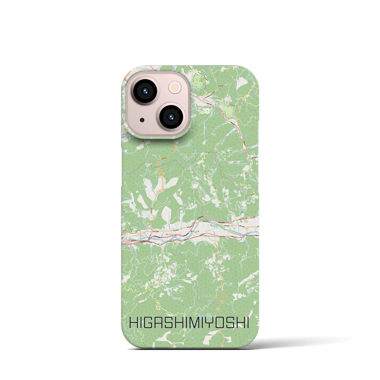 【東みよし(徳島県)】地図柄iPhoneケース(バックカバータイプ)