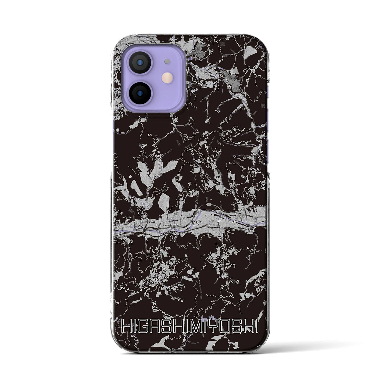 【東みよし(徳島県)】地図柄iPhoneケース(クリアタイプ)