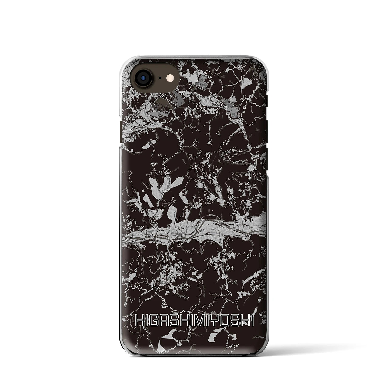 【東みよし(徳島県)】地図柄iPhoneケース(クリアタイプ)