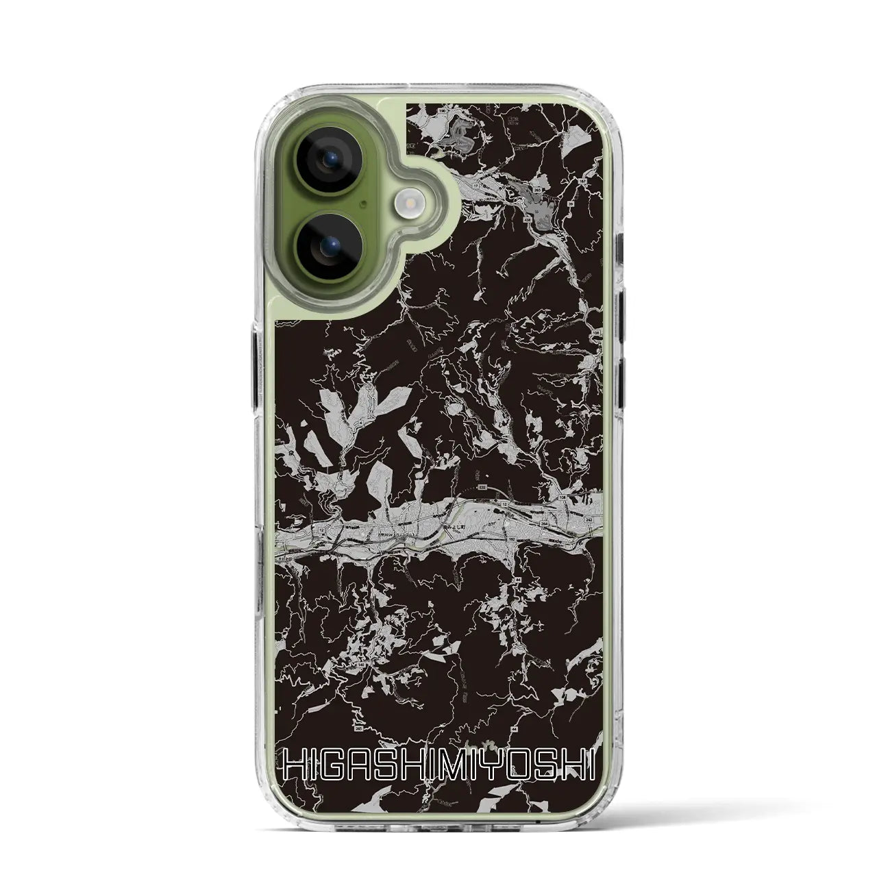 【東みよし(徳島県)】地図柄iPhoneケース(MagSafeタイプ)