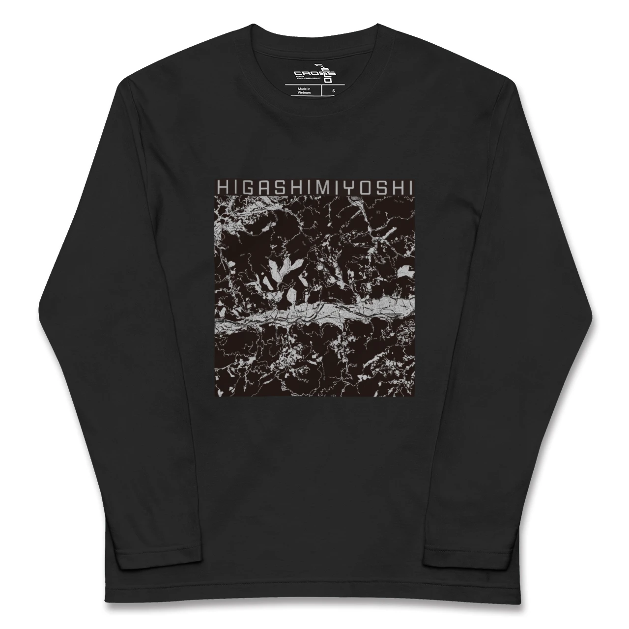 【東みよし(徳島県)】地図柄ロングスリーブTシャツ