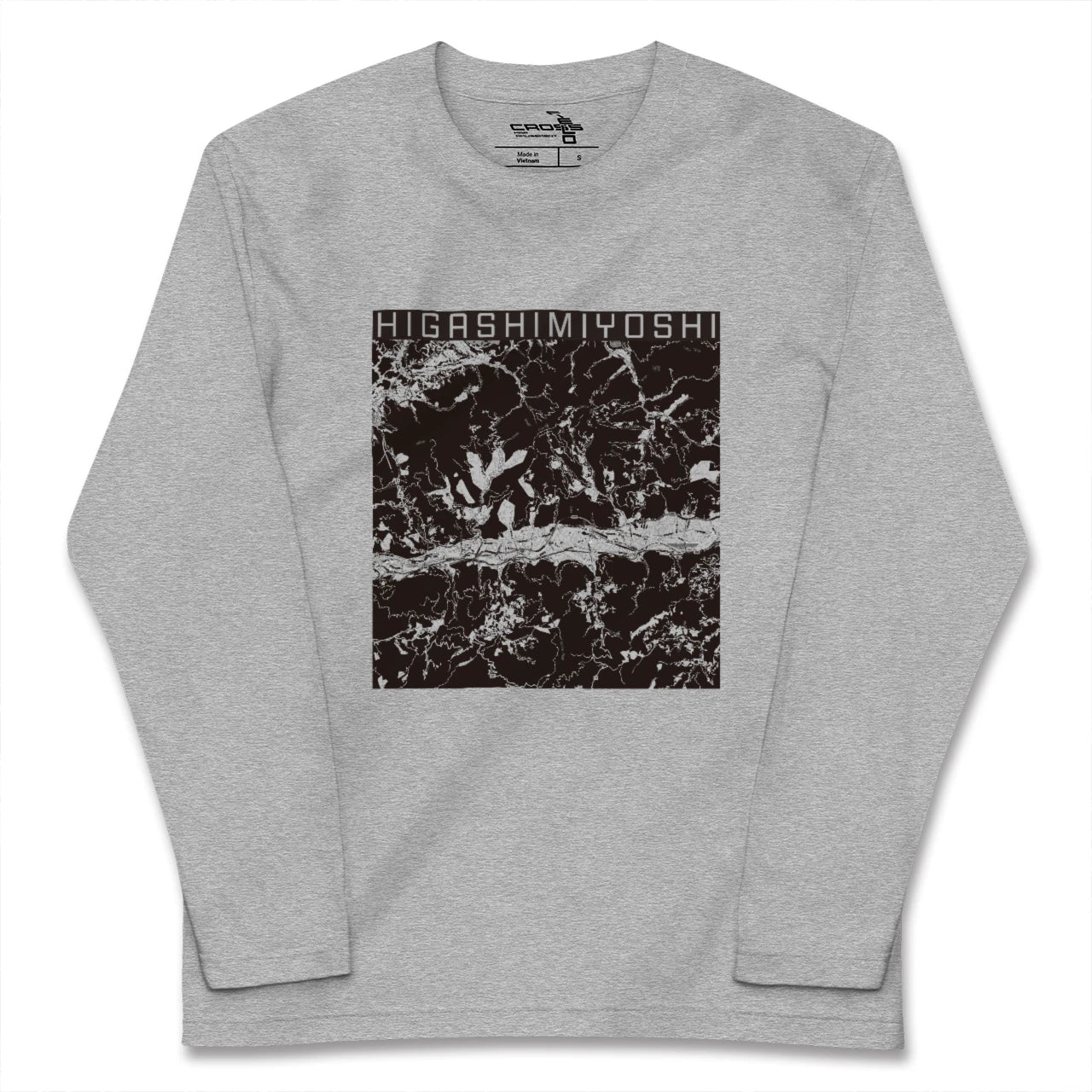 【東みよし(徳島県)】地図柄ロングスリーブTシャツ