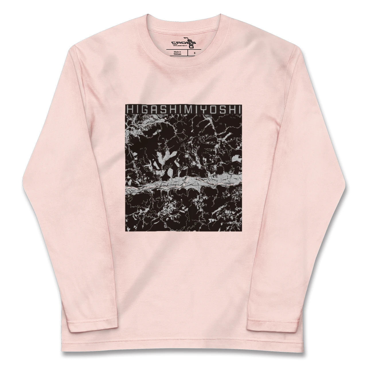 【東みよし(徳島県)】地図柄ロングスリーブTシャツ