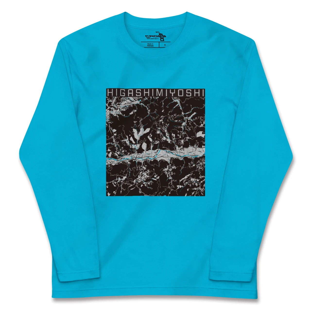 【東みよし(徳島県)】地図柄ロングスリーブTシャツ