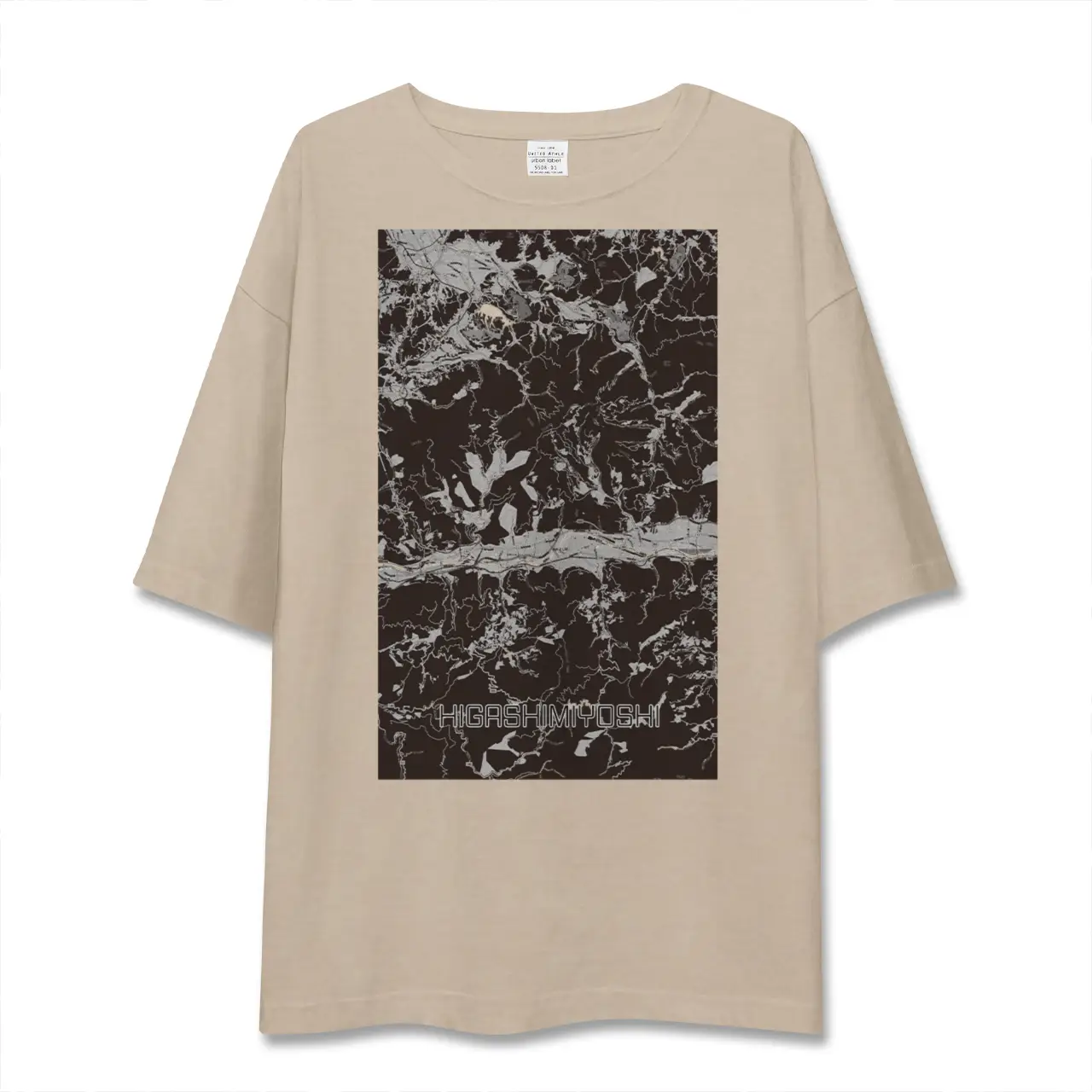 【東みよし(徳島県)】地図柄ビッグシルエットTシャツ