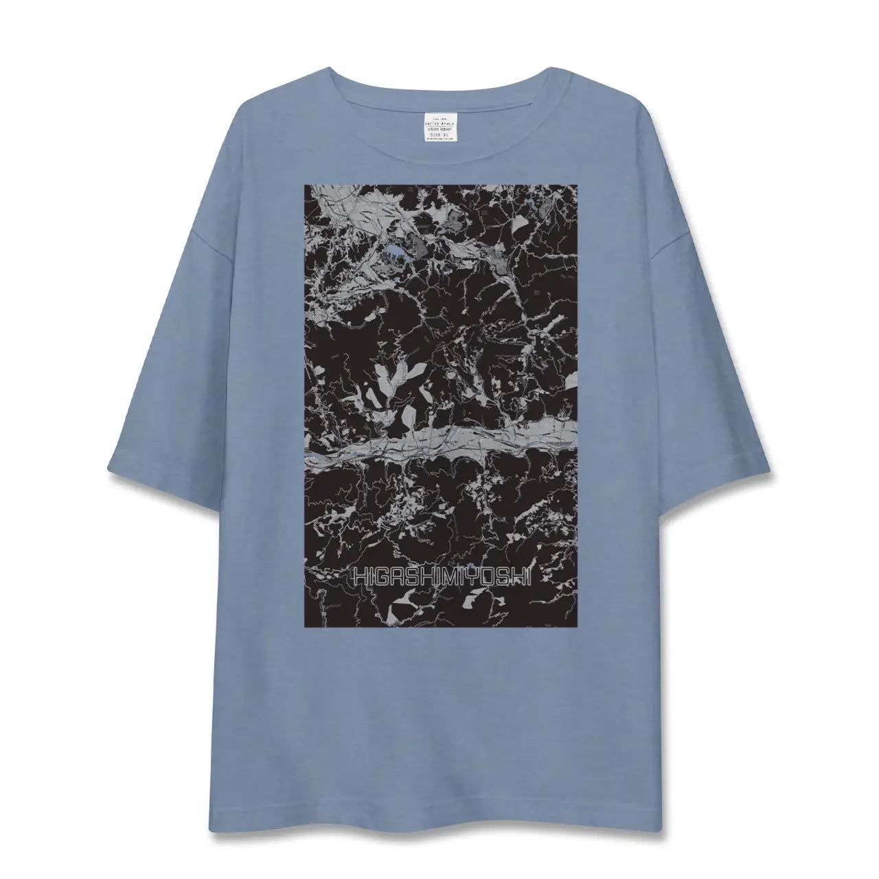 【東みよし(徳島県)】地図柄ビッグシルエットTシャツ