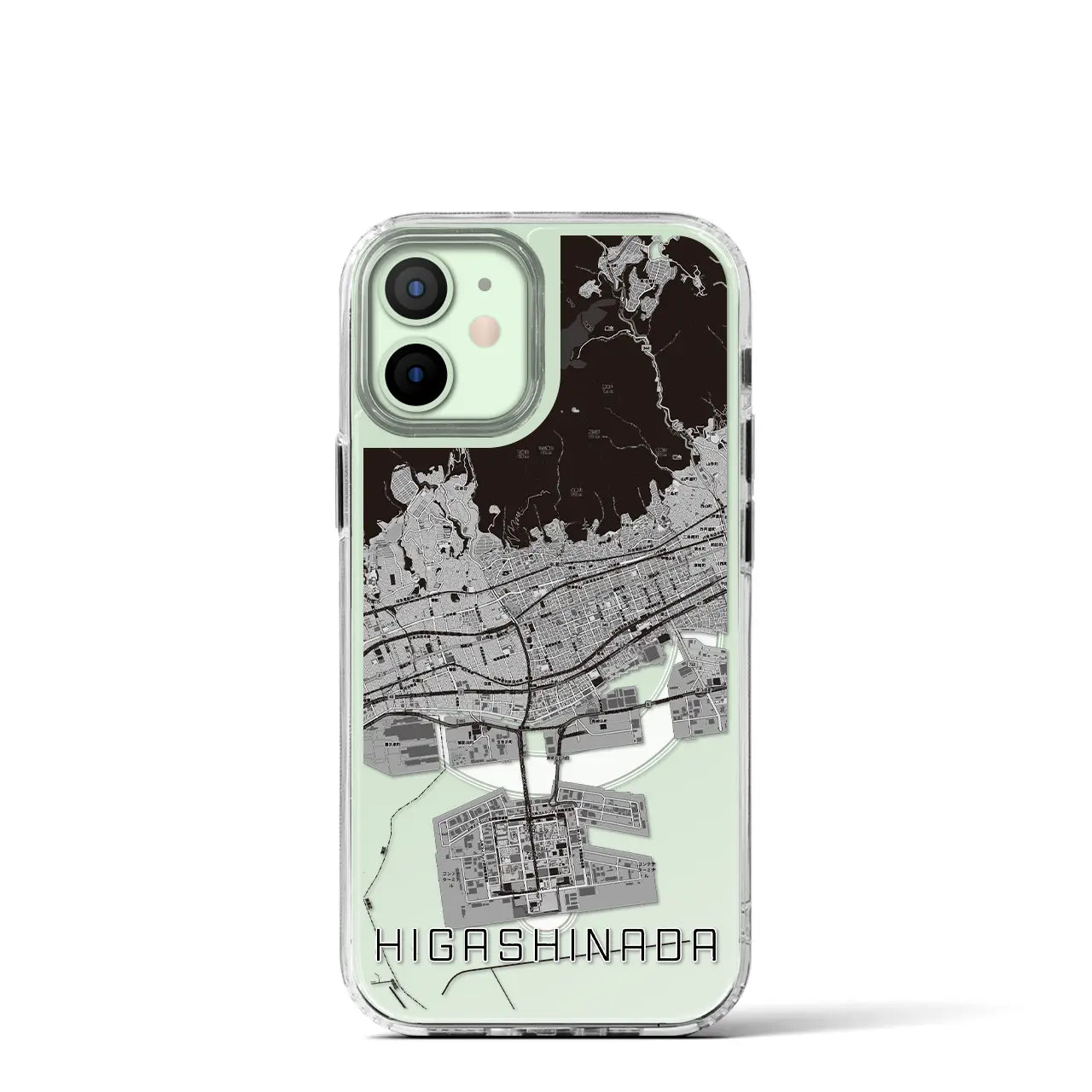 【東灘(兵庫県)】地図柄iPhoneケース(MagSafeタイプ)