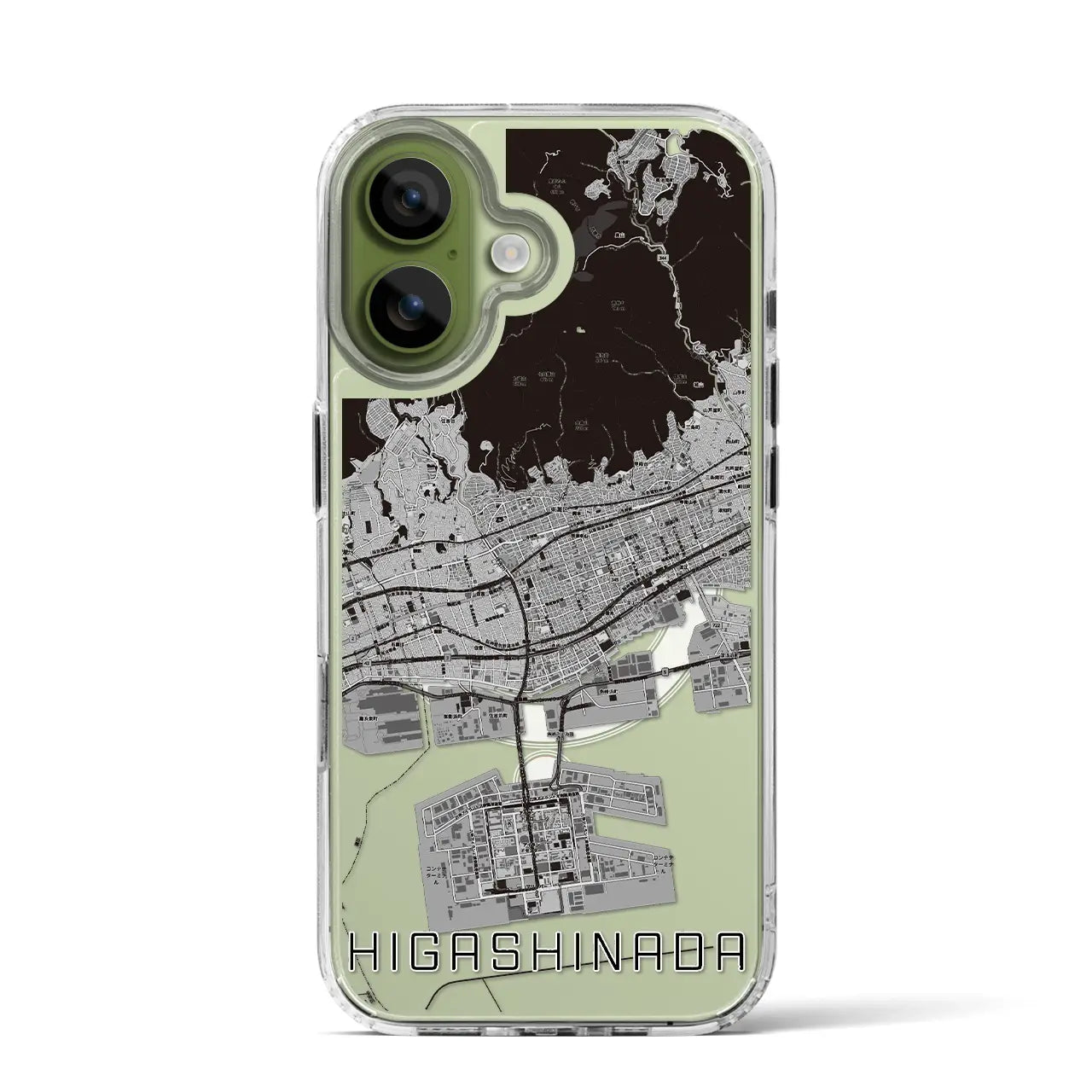 【東灘(兵庫県)】地図柄iPhoneケース(MagSafeタイプ)