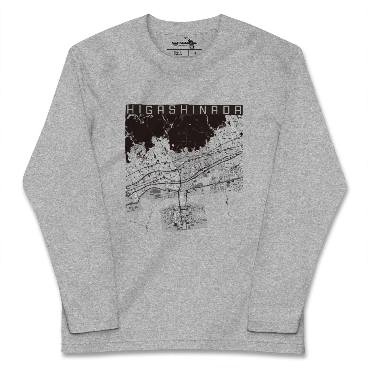 【東灘(兵庫県)】地図柄ロングスリーブTシャツ