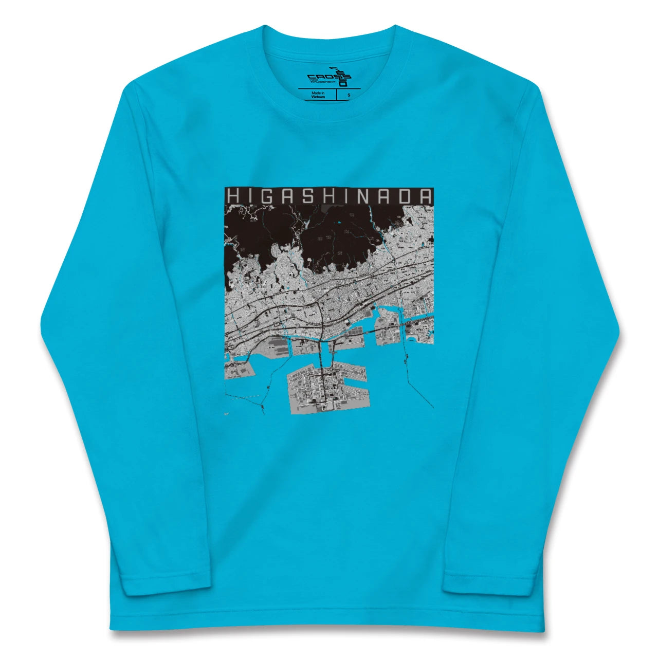 【東灘(兵庫県)】地図柄ロングスリーブTシャツ