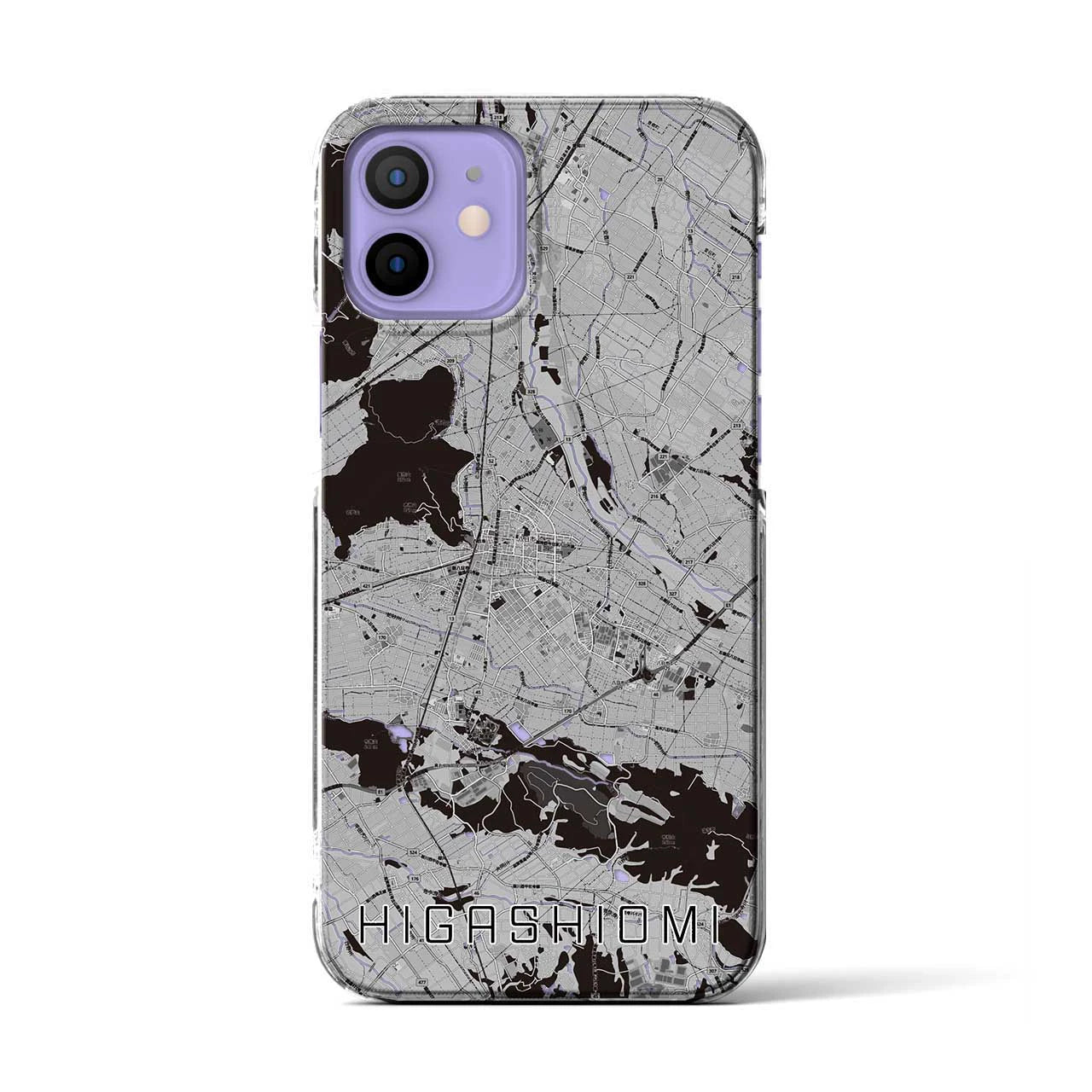 【東近江(滋賀県)】地図柄iPhoneケース(クリアタイプ)