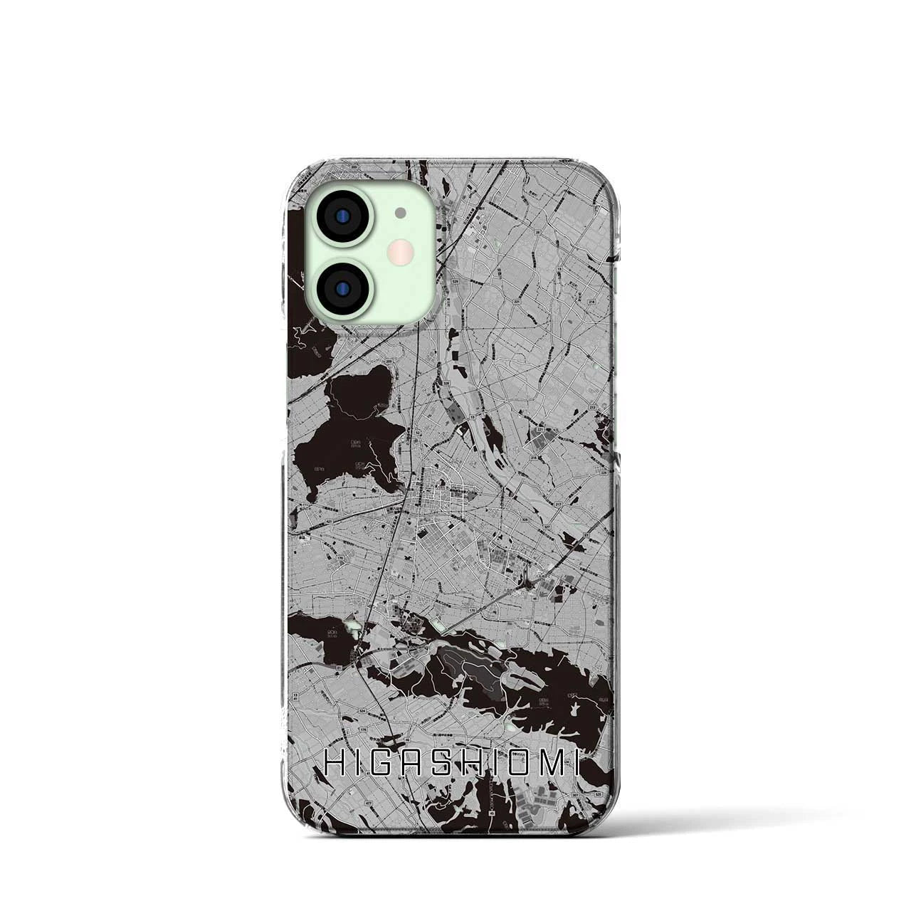 【東近江(滋賀県)】地図柄iPhoneケース(クリアタイプ)