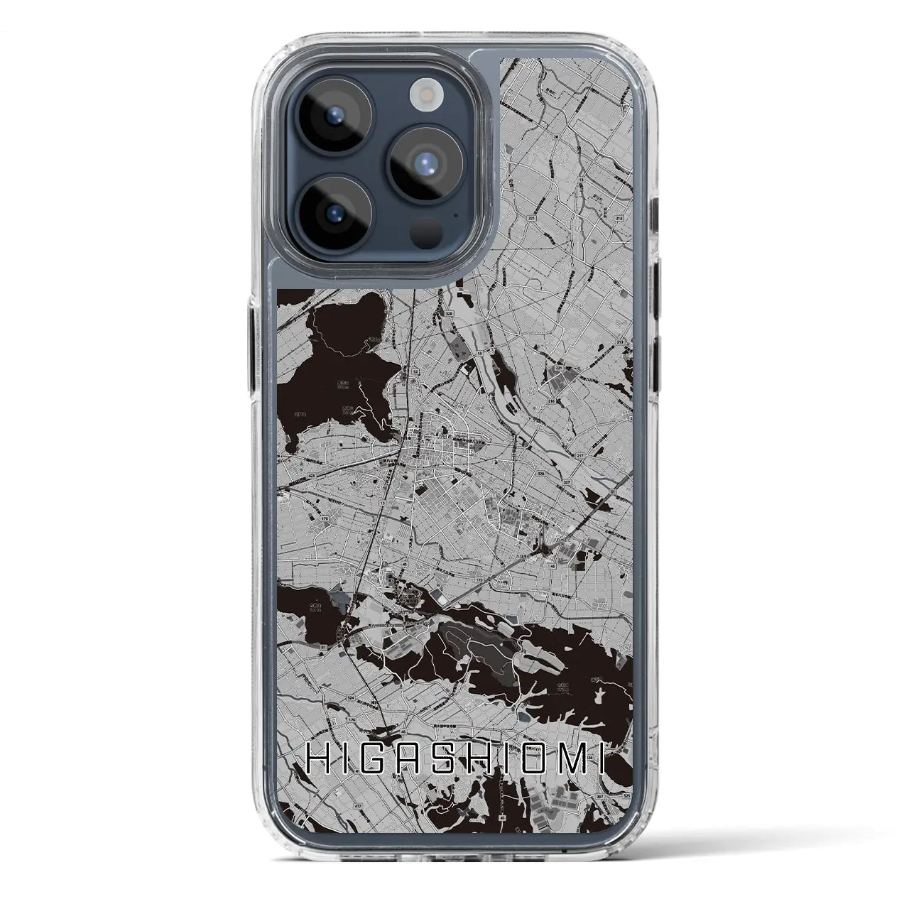 【東近江(滋賀県)】地図柄iPhoneケース(MagSafeタイプ)