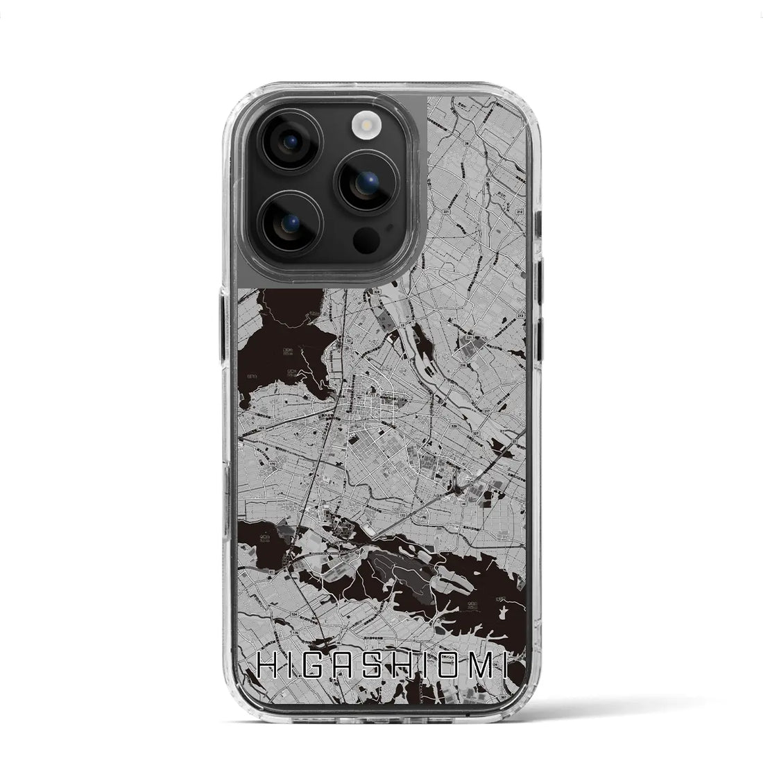 【東近江(滋賀県)】地図柄iPhoneケース(MagSafeタイプ)